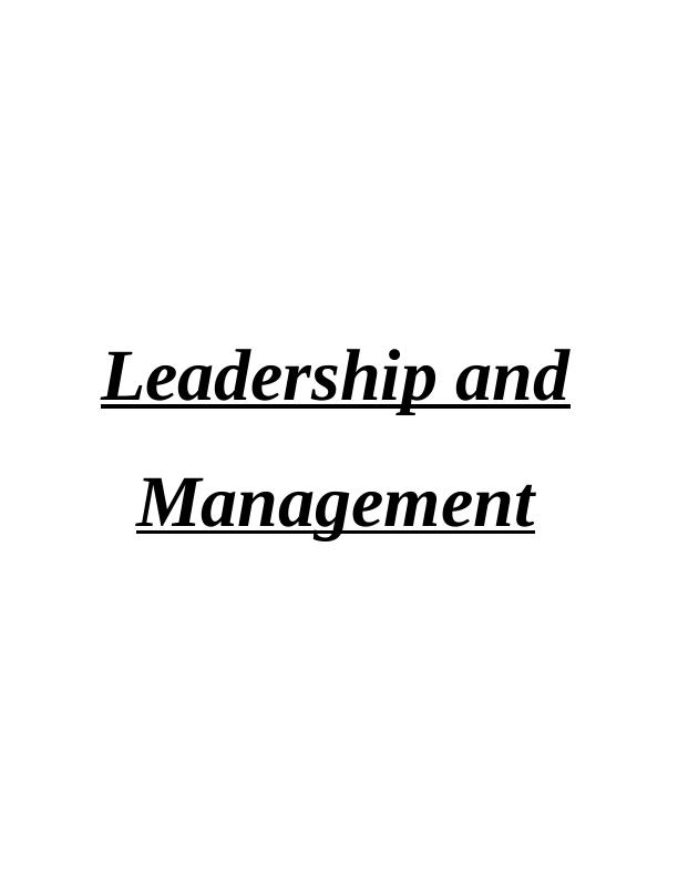 Leadership and Management Challenges Doc_1