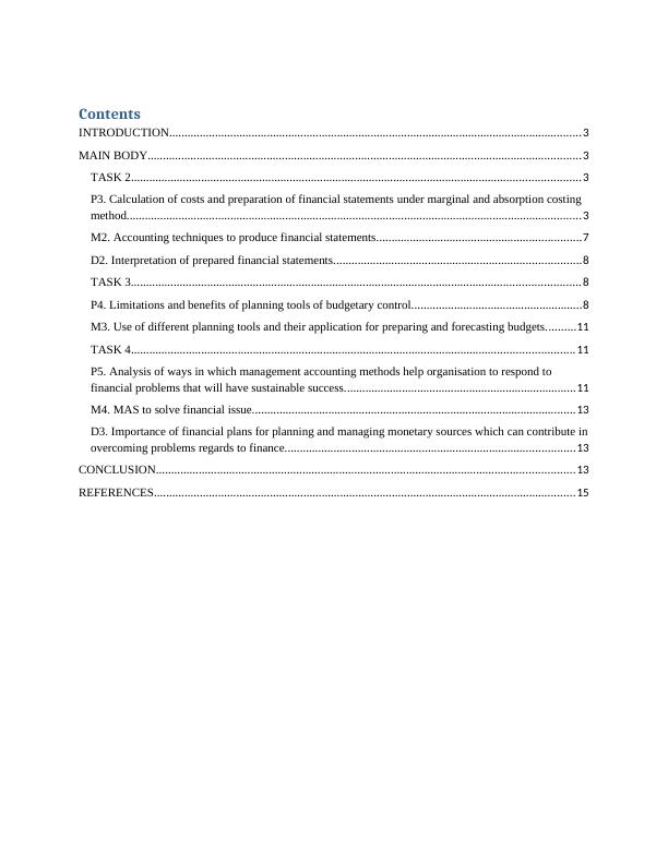 Management Accounting: Calculation of Costs and Financial Statements