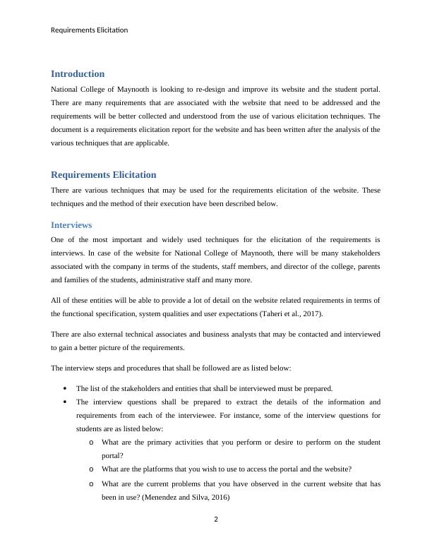 Requirements Elicitation Report - Assignment_3