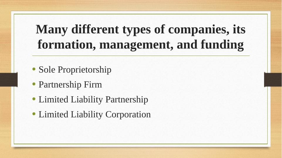 Types of Business Organizations: Formation, Management, and Funding_4