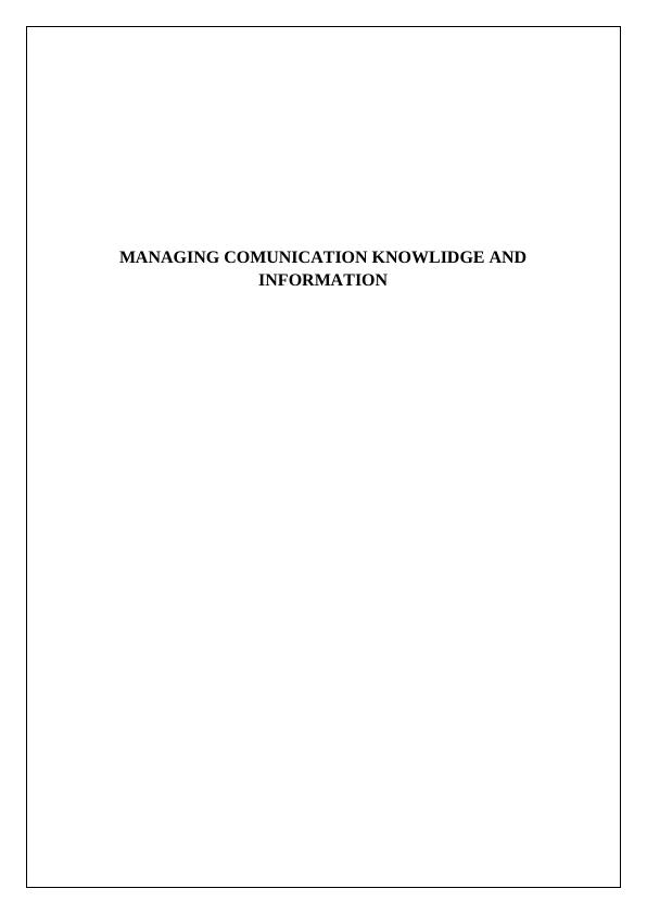Managing Communication Knowledge_1