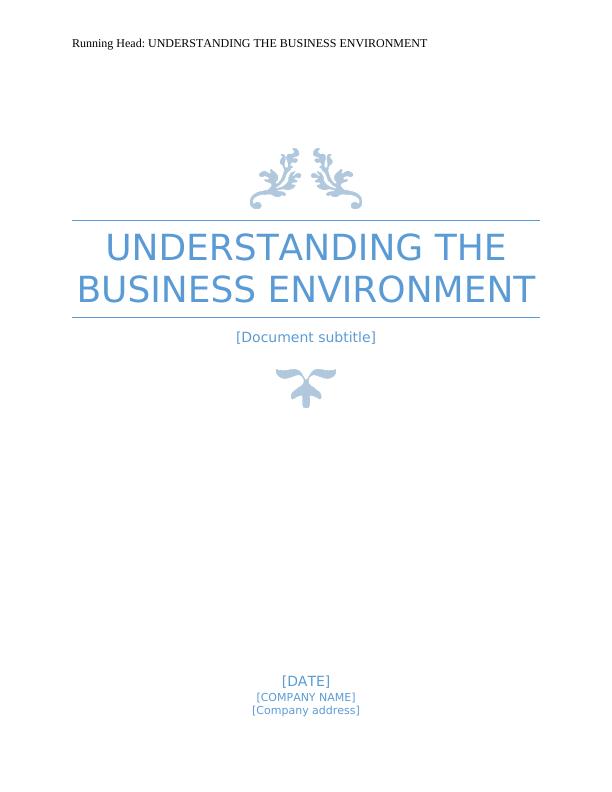 Understanding the Business Environment_1