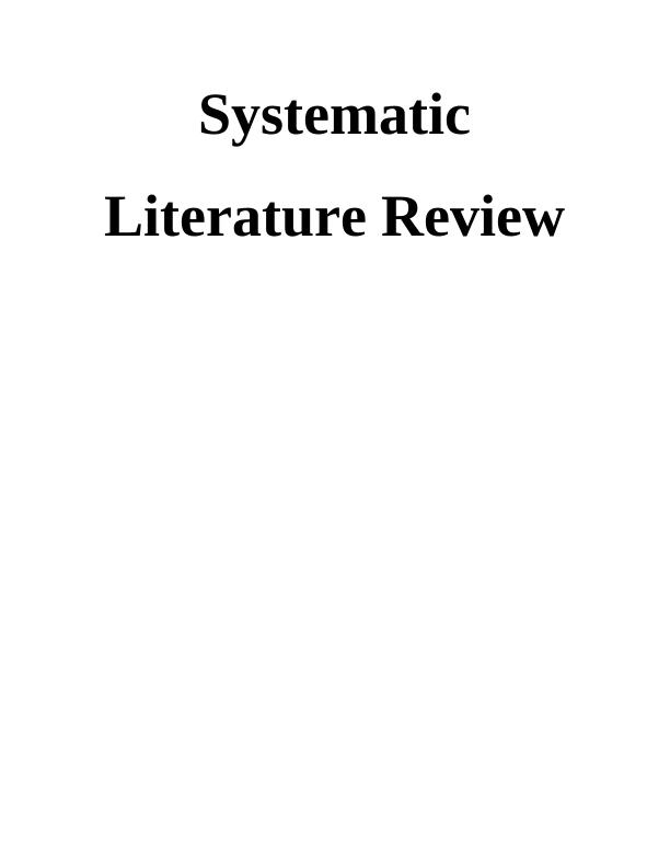 Systematic Literature Review_1
