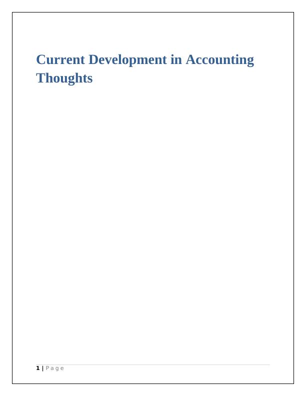 Current Development in Accounting_1