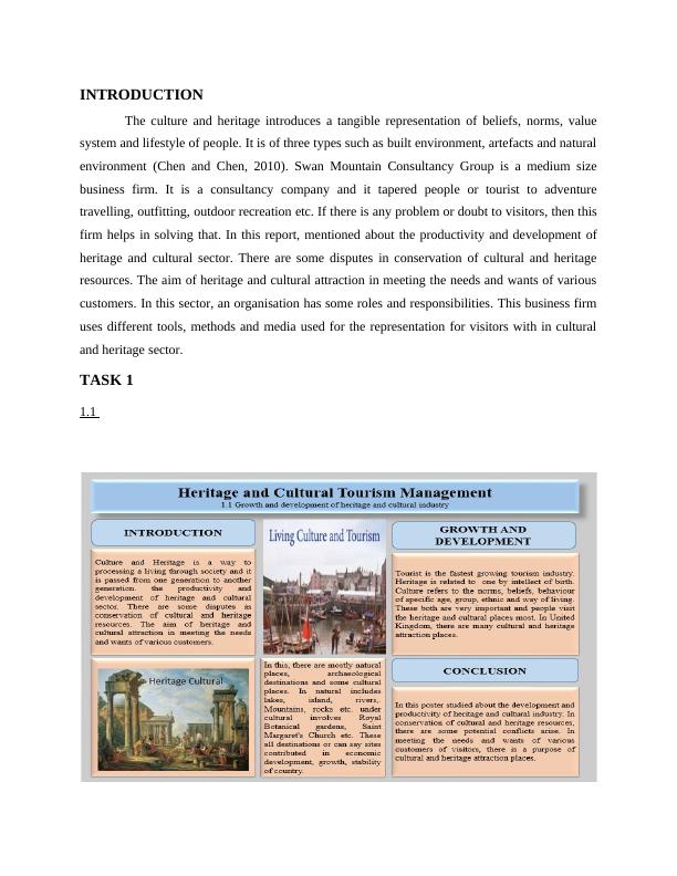 Heritage & Cultural Tourism Management Report Sample_3