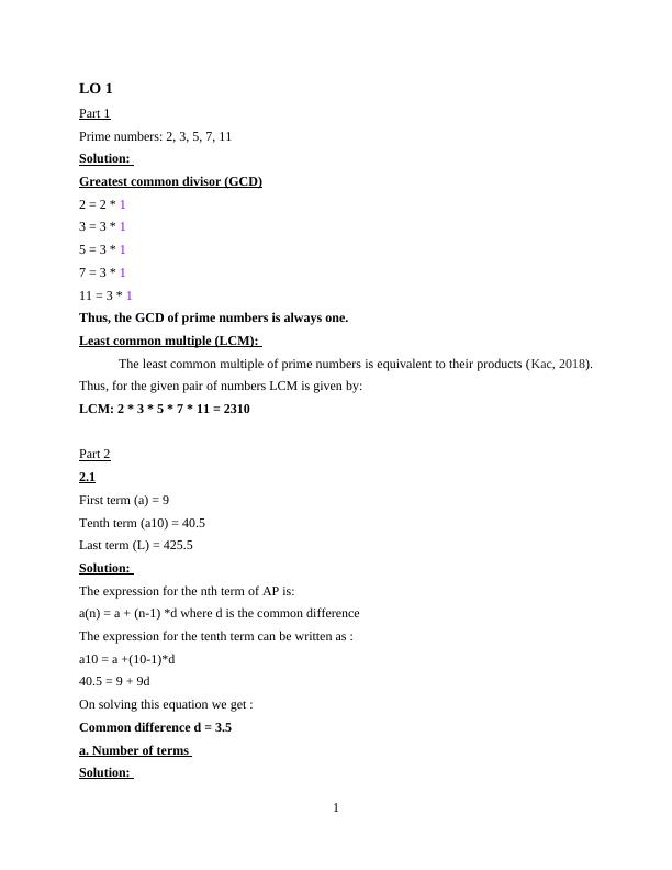 Mathematics And Computing Assignment_3