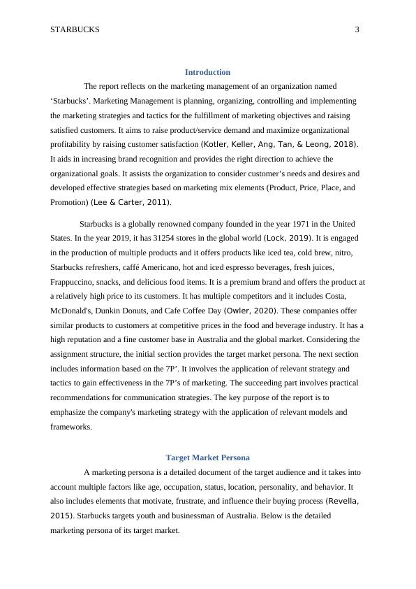 Starbucks Marketing Strategy