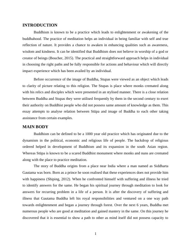 Essay on Relationship between Stupa and Image of Buddha_3