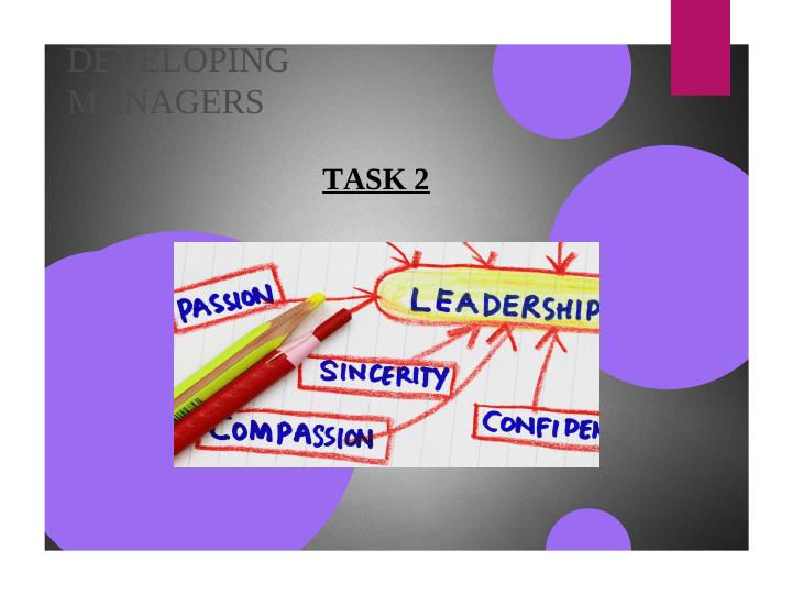 Developing Managers: Task 2_1