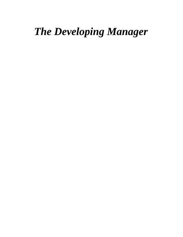 Assessment of the Developing Manager_1