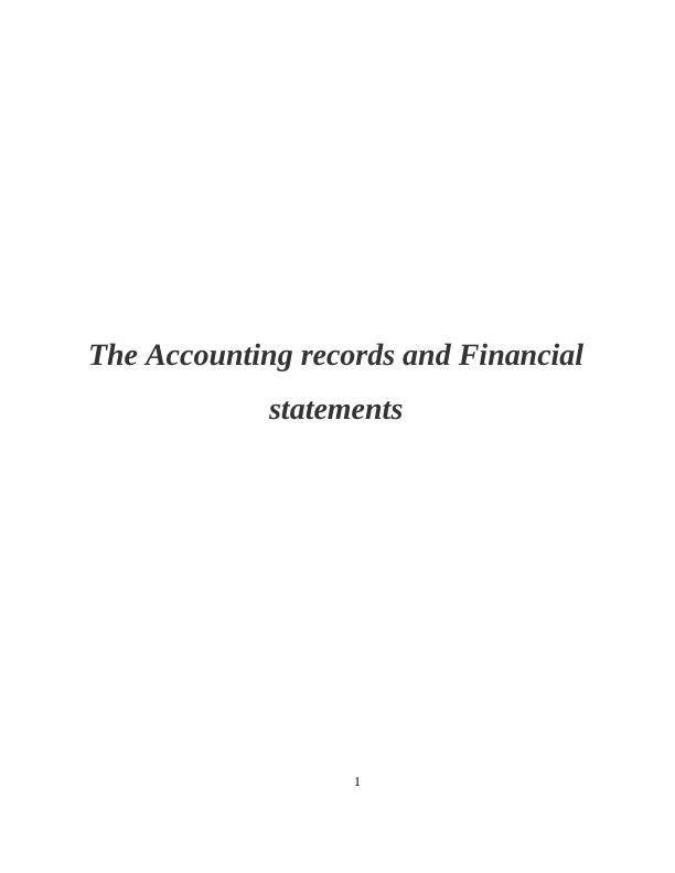 Financial Statements Assignment_1