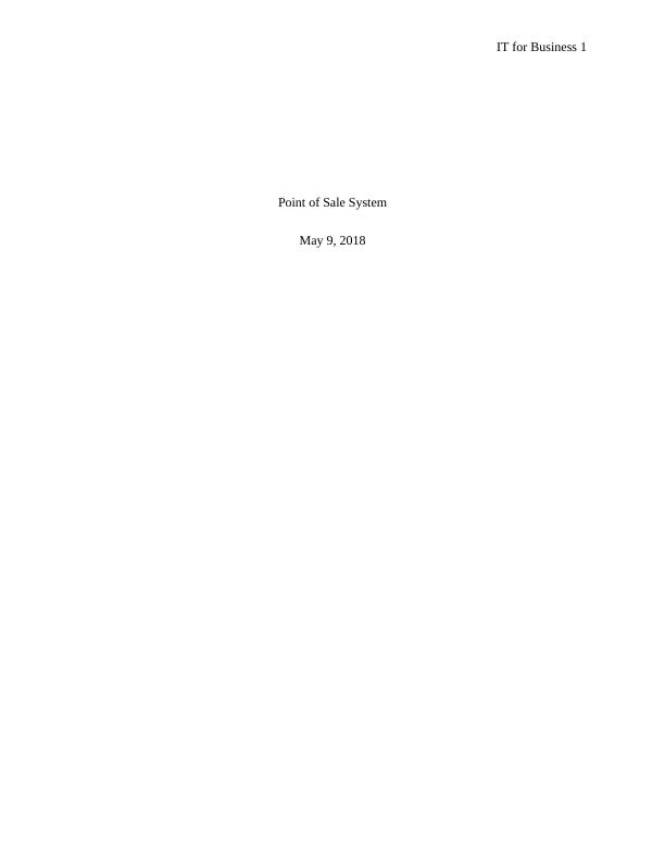 IT for Business  Assignment PDF_1