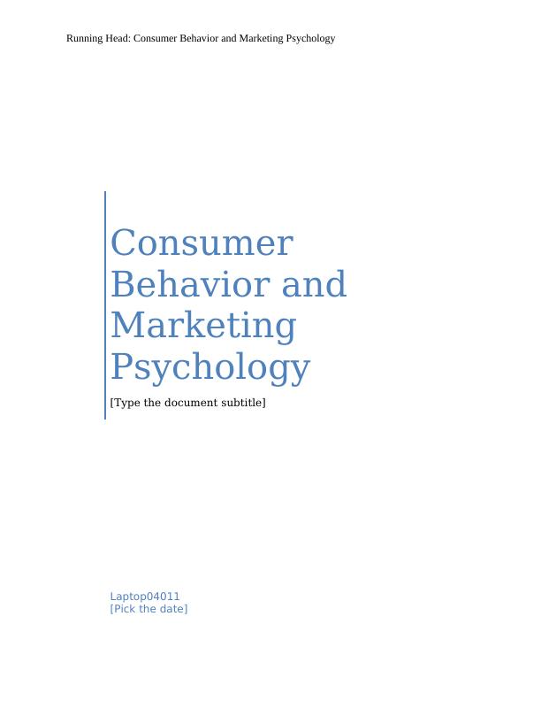 Consumer Behavior and Marketing Psychology_1