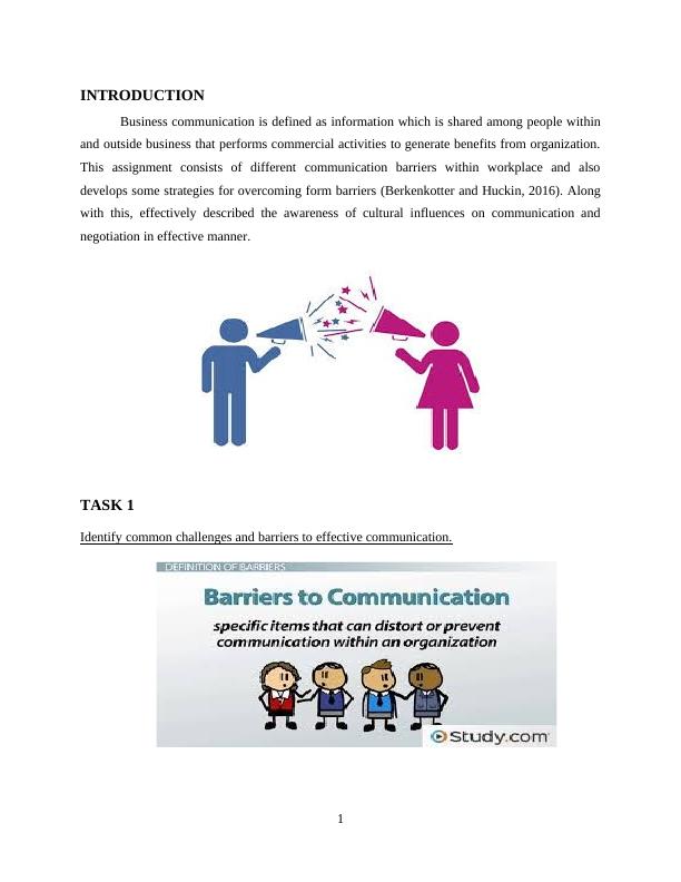 Communication Barriers Within Workplace - Assignment_3