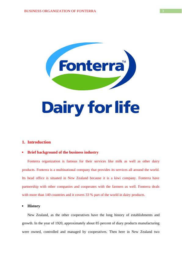 Exploring Fonterra: History, Financials, Markets, Sustainability, Quality Management, and Continuous Improvement_4