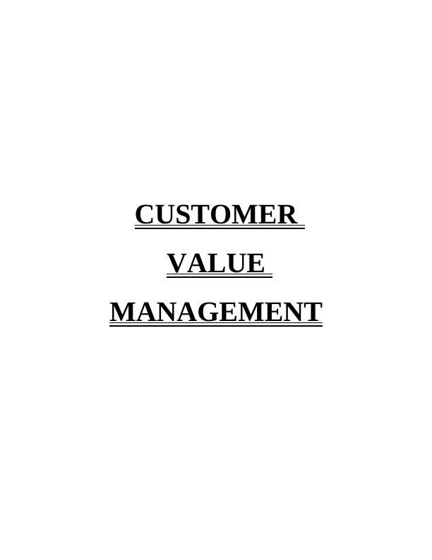 Customer Value Management Homebase Company : Assignment_1