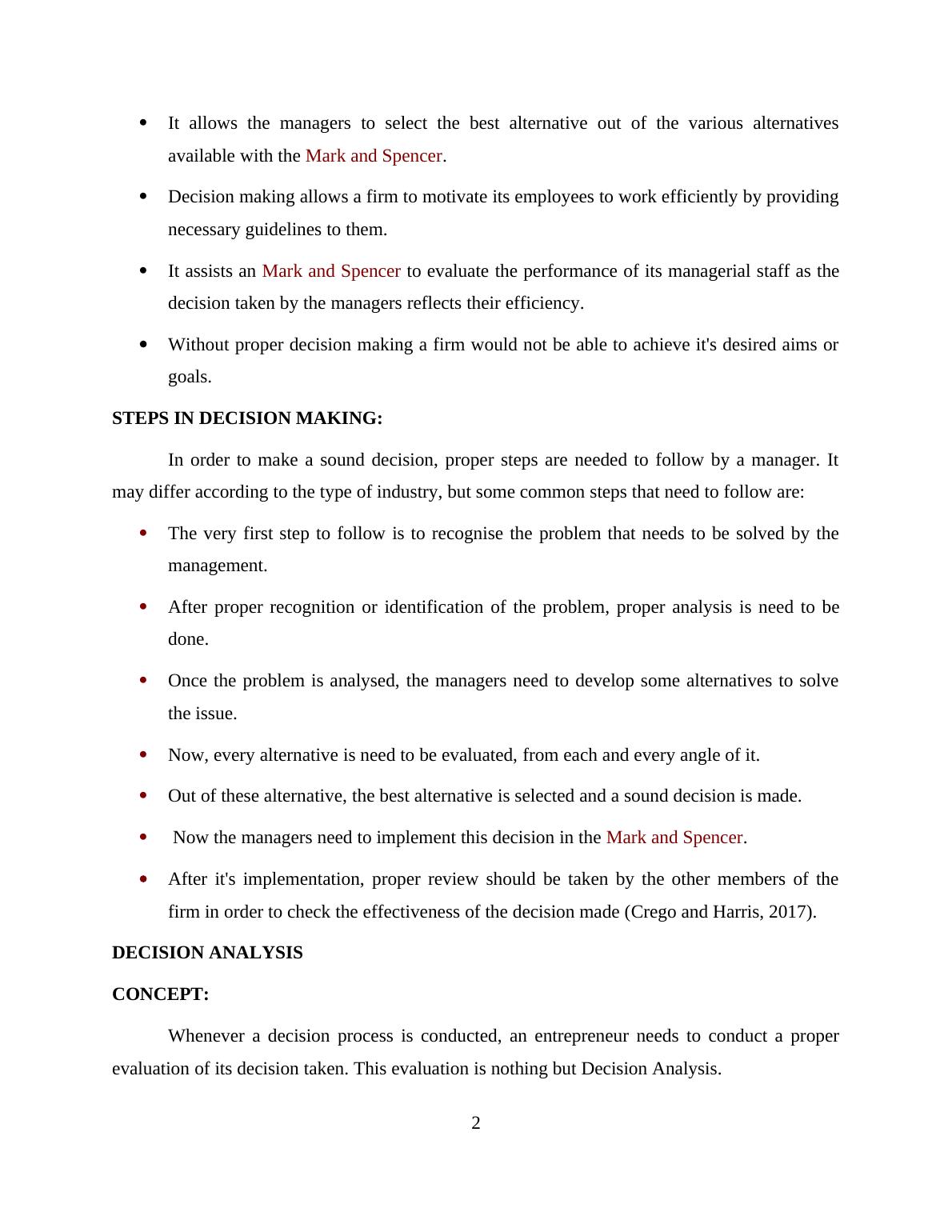 analytical thinking and decision making assignment