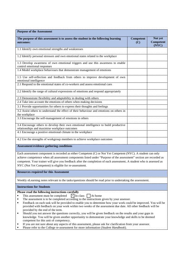 Emotional Intelligence in Project Management - Desklib