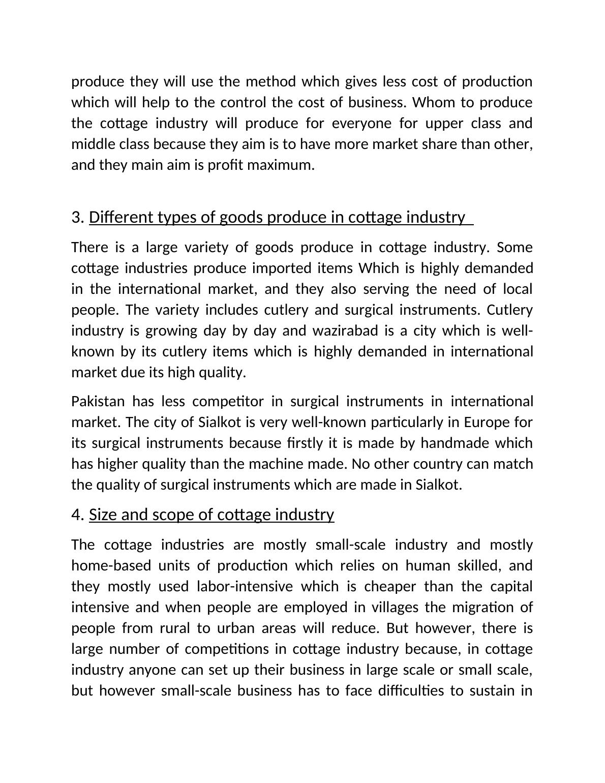 The cottage industry in the perspective of entrepreneurship