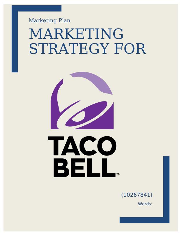 Marketing Plan for Taco Bell in Australia_1