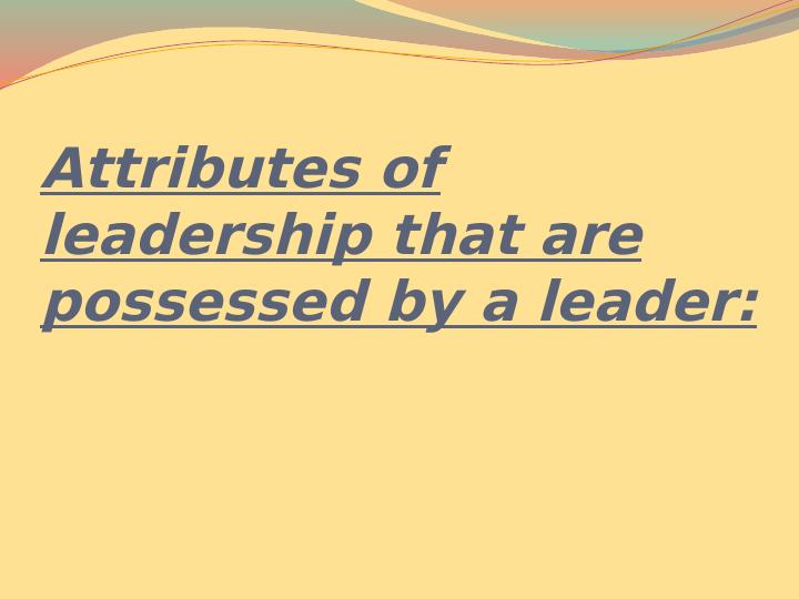 The Different leadership styles