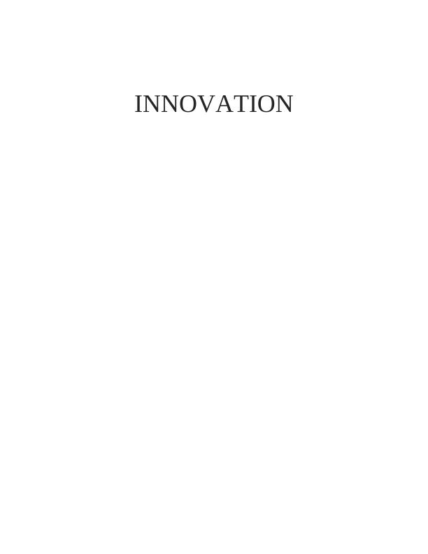 Origin of Innovation Assignment_1