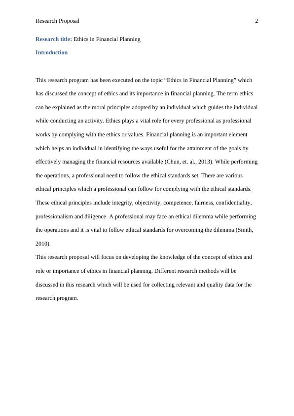 Research Proposal on Ethics in Financial Planning_3