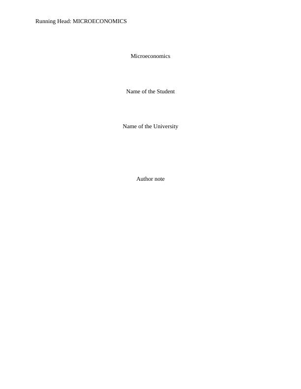 Microeconomics - Assignment_1