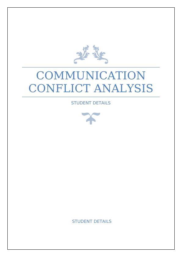 COMMUNICATION CONFLICT ANALYSIS_1