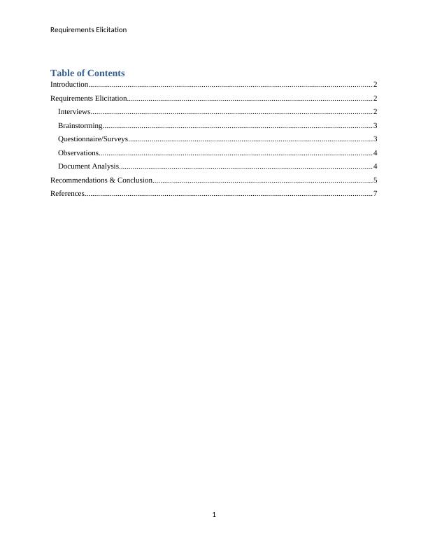 Requirements Elicitation Report - Assignment_2