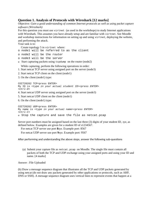 COIT20262 - Advanced Network Security | Wireshark_1
