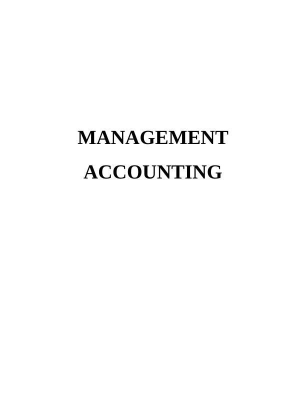 Case Study On Management Accounting - Oakwood Guest House UK_1