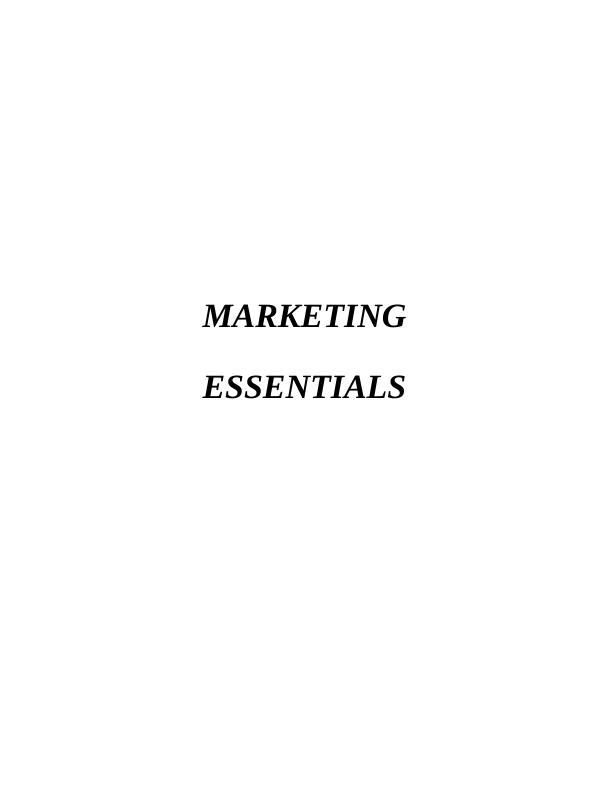 Report on Marketing Essentials and Strategies of Beauty Giant_1