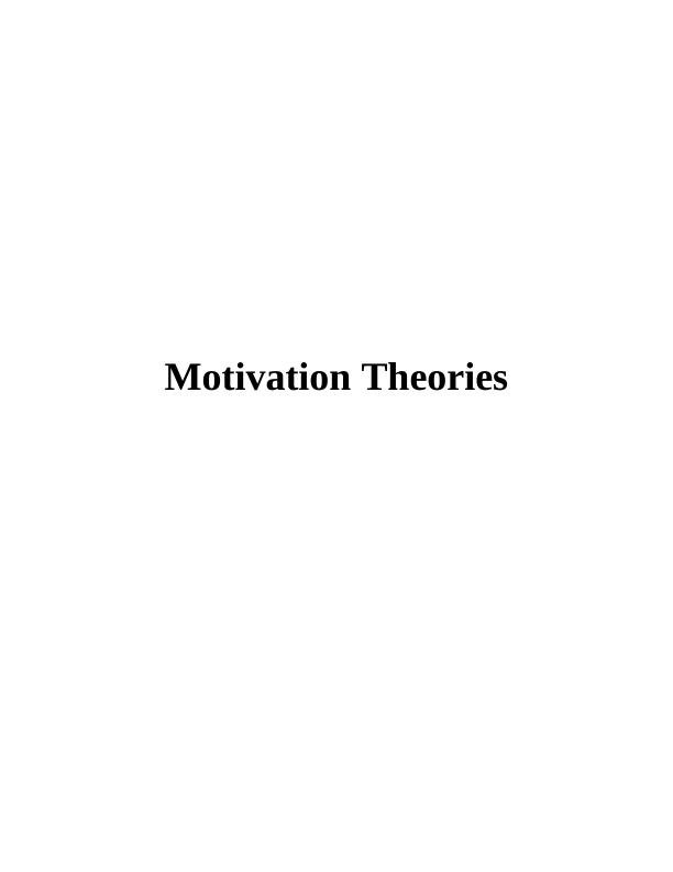 Motivation Theories - Introduction_1