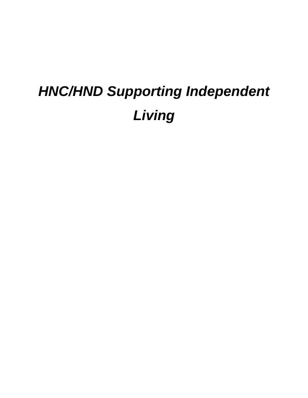 HNC/HND Supporting Independent Living_1