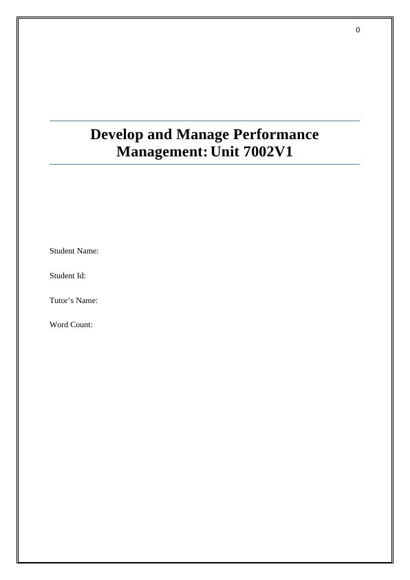 Study on TESCO- Performance Management Module_1