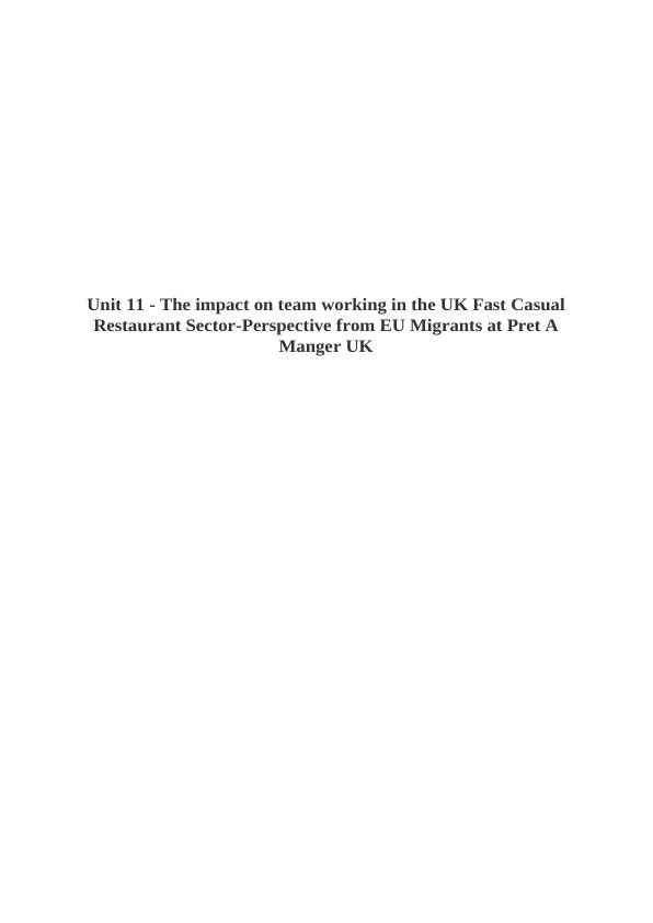 The Impact of EU Migrants on Team Working in UK Fast Casual Restaurant Sector_1