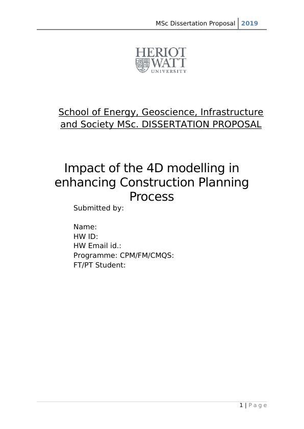 msc dissertation institute