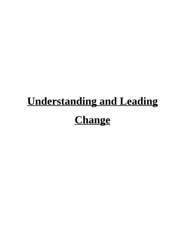 Understanding and Leading Change - Costa Coffee and Starbucks_1