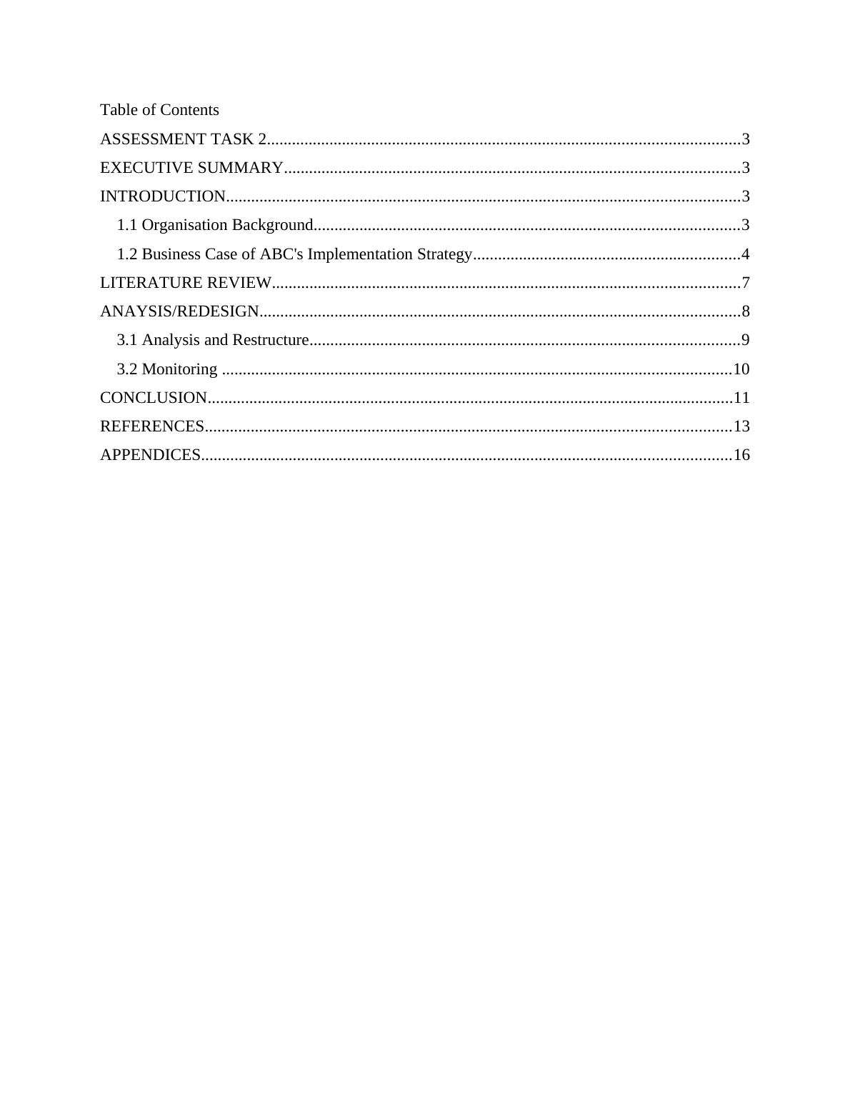 conclusion on strategic management assignment