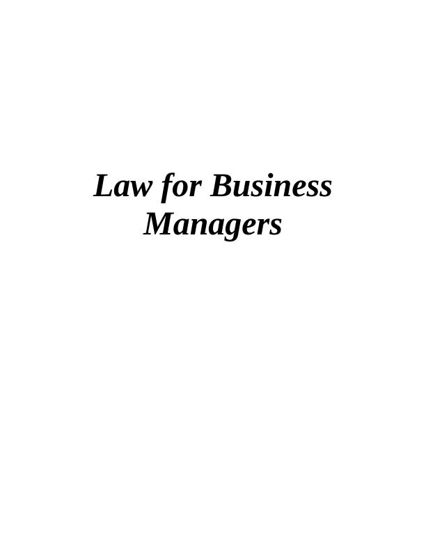 Law for Business Managers_1