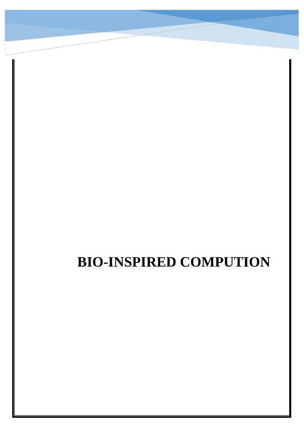 F20BC Biologically Inspired Computation_1