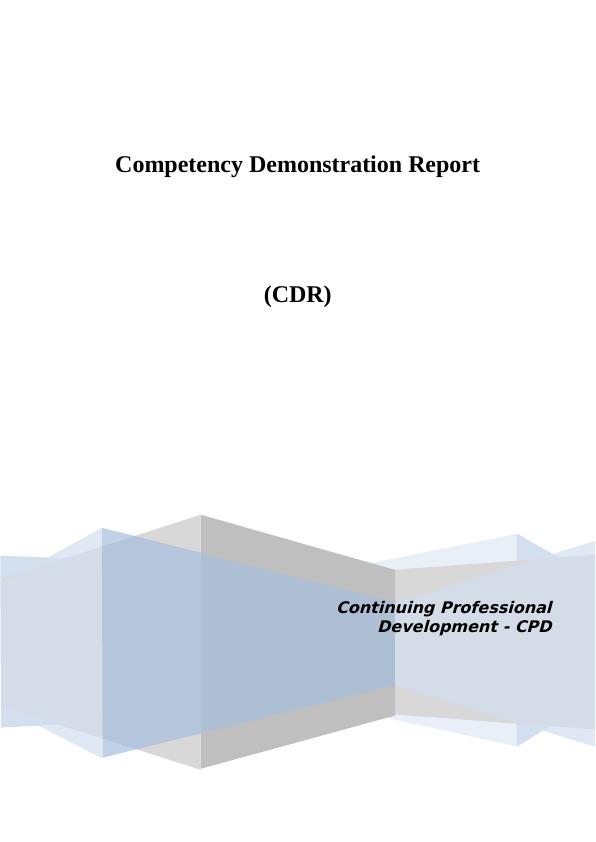Competency Demonstration Report1_1