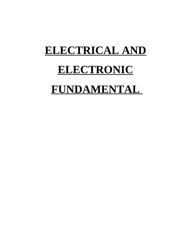 Fundamentals of Electrical and Electronics_1