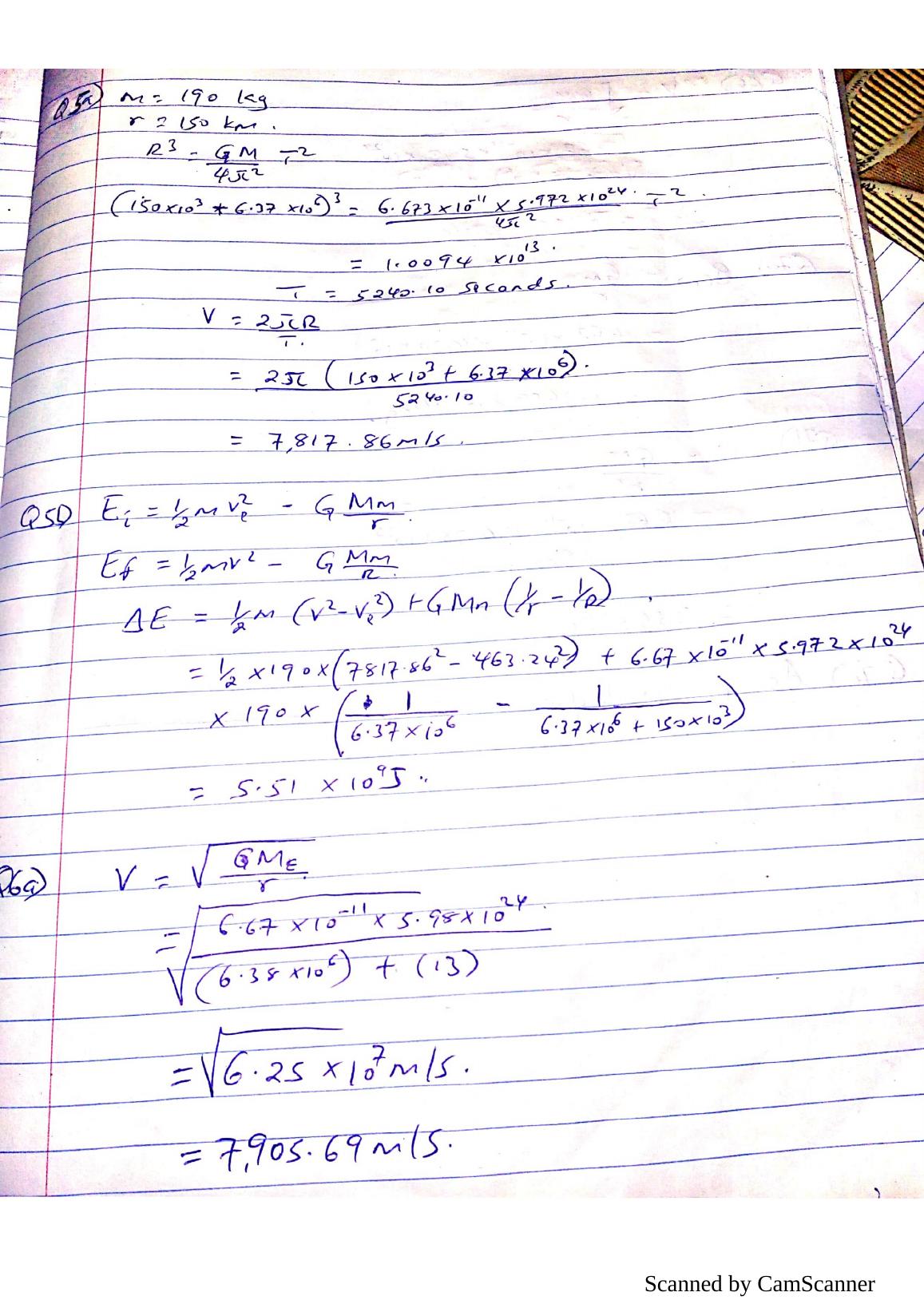 Numericals On Gravitational Force With Soutions