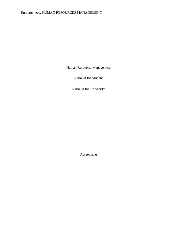 Human Resource Management - Woolworths Change Organizational Structure_1