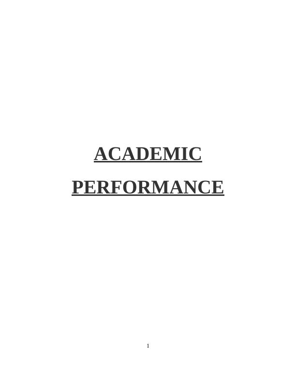 Academic Performance - Critical Thinking and Construction of Argument_1