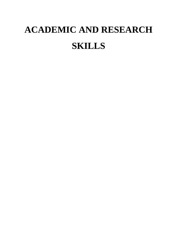 Solved Academic and Research Skills - Assignment PDF_1