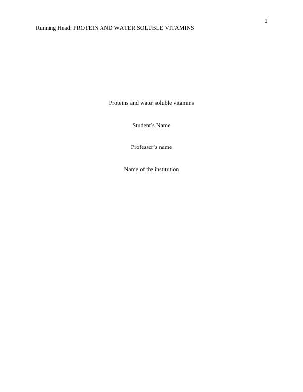 Protein and Water soluble vitamins PDF_1