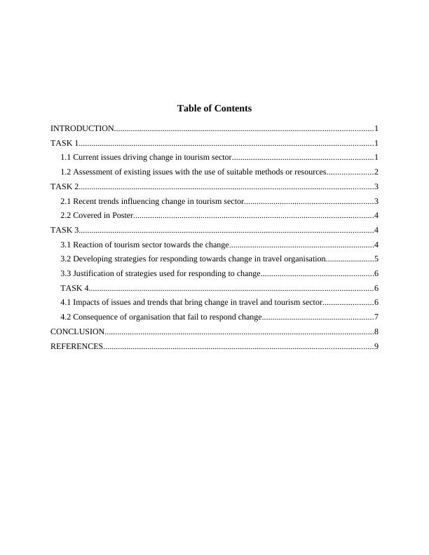 Contemporary Issues in Travel and Tourism Assignment (Doc)_2